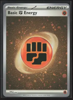Basic Fighting Energy (Cosmos Holo) 006 Holo Scarlet & Violet Energies Holo LP - Image 1