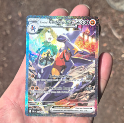 Pokemon TCG Cynthia's Garchomp ex 232/182 SV10 SIR Holo ENG 330 HP Stage 2 - Image 1