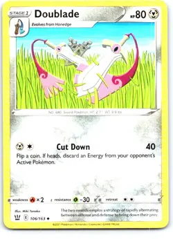 Doublade 106/163 Uncommon Battle Styles Pokemon Near Mint - Image 1