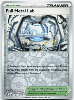 Full Metal Lab 148/162 Uncommon Temporal Forces Pokemon Reverse Holo Near Mint - Image 1