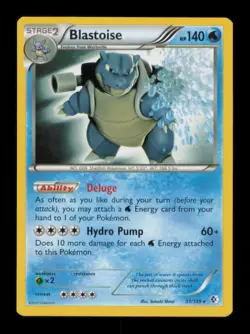 BLASTOISE (BW BOUNDARIES CROSSED) RARE 31/149 NM POKEMON - Image 1
