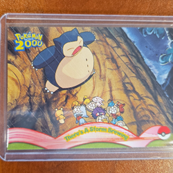 Topps Pokemon The Movie 2000 Snorlax There's A Storm Brewing #8 Promo 2000 EN - Image 1