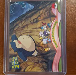 Topps Pokemon The Movie 2000 Snorlax There's A Storm Brewing #8 Promo 2000 EN - Image 3