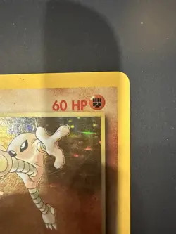 Hitmonlee Pokemon TCG Fossil 7/62 Holo Rare Holo EN 1999 HP 60 - Image 4