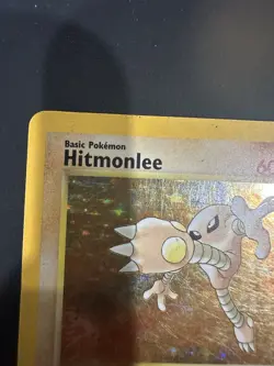 Hitmonlee Pokemon TCG Fossil 7/62 Holo Rare Holo EN 1999 HP 60 - Image 5