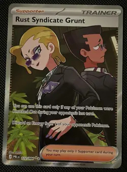 Rust Syndicate Grunt 112/084 Ultra Rare ME05: Pitch Black Pokemon TCG NM - Image 1