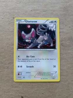 Glameow (27) 27/30 Common XY Trainer Kit: Pikachu Libre & Suicune Pokemon MP - Image 1