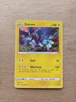 Zekrom 060/185 Holo Rare Vivid Voltage Pokemon Lightly Played - Image 1