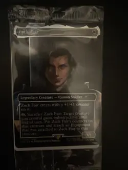 ZACK FAIR PROMO Card - Magic the Gathering - NEW & SEALED - Image 1