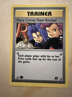Pokemon Here Comes Team Rocket! (71/82) 1st Edition Rare Card (LP+ / NM) - Image 1