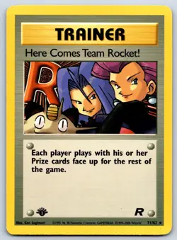 Here Comes Team Rocket! (1st Edition) Team Rocket 71/82 Pokemon Card NM - Image 1
