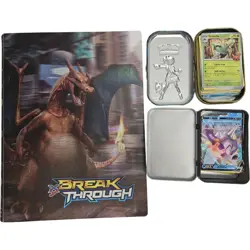 Pokemon Card Lot with BreakThrough Binder Mixed Cards Holo Foil Rare - Image 1