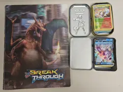 Pokemon Card Lot with BreakThrough Binder Mixed Cards Holo Foil Rare - Image 2