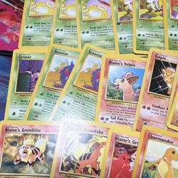 Pokemon TCG WOTC Mixed Card Lot Gym Challenge/Team Rocket Blaine's Growlithe - Image 5