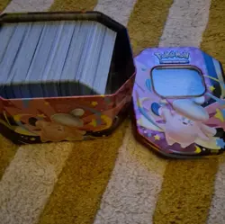 Pokemon TCG Mixed Bulk Card Lot in Clefairy Tin Standard Size - Image 1