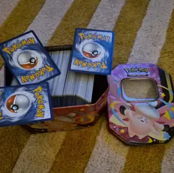Pokemon TCG Mixed Bulk Card Lot in Clefairy Tin Standard Size - Image 2