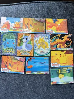 Topps Pokemon The Movie 2000 1999 Trading Card Lot - 11 Mixed Cond - LP-HP - Image 1