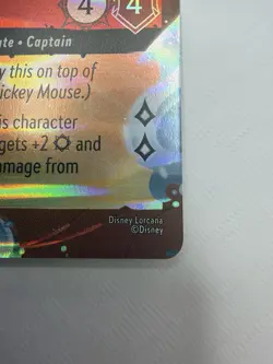 Mickey Mouse Pirate Captain Lorcana TCG Disney Cruise Promo Foil Card #13/P3 - Image 2