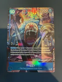 One Piece Buggy OP09-051 R Alt Art Parallel 2nd Anniversary Set TCG English NM/M - Image 1