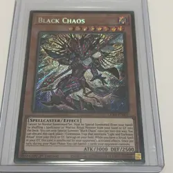 Yugioh - Black Chaos CORI-EN001 Secret Rare 1st Edition - PACK FRESH NM - Image 2