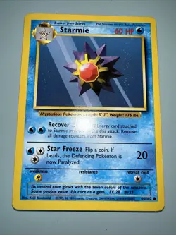 Starmie 64/102 Base Set Common Unlimited Pokemon Card LP-NM - Image 1