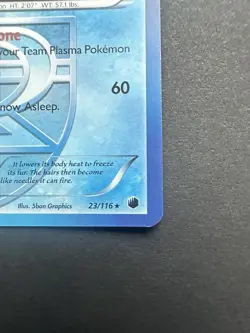 Glaceon - 23/116 - Plasma Freeze Cracked Ice Holo Pokemon Card- MP- - Image 4