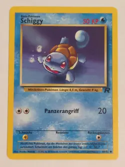 Pokemon GERMAN Schiggy Squirtle Team Rocket 68/82 Pokemon TCG Card - Image 1