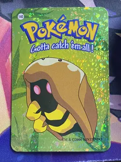 Kabuto No. 140 | Prism Sticker Card 2000 Vending | Vintage Pokemon NMK - Image 2