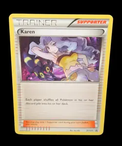 Karen XY177 XY Promo Lightly Played 2016 Pokemon TCG Card w/ Umbreon 177 - Image 1