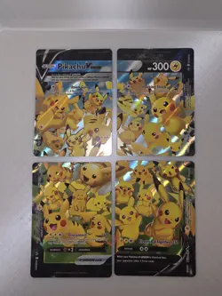 Pikachu V-Union [Set of 4] SWSH: Sword & Shield Promo Cards Holo - Image 1