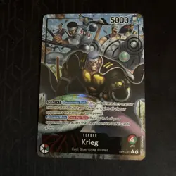 Bandai One Piece Card Game Krieg OP15-001 Leader Alt Art Foil 5000 EN - Image 1