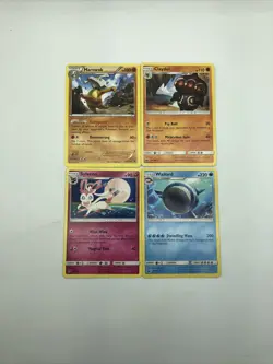 Lot Of 4 Pokemon TCG Non Holo Rare Cards See Pictures - Image 1