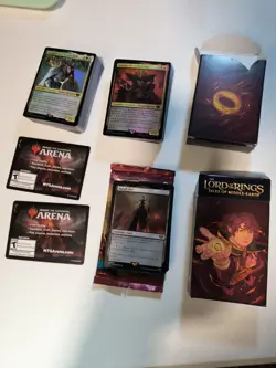 COMPLETE Magic Lord of the Rings Starter Kit Deck Opened plus bonus cards - Image 1
