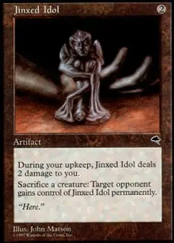 1x Jinxed Idol MTG - Tempest - Moderate Play - Image 1