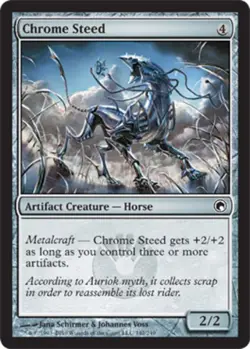 Chrome Steed - Scars of Mirrodin #142/249 MTG Magic The Gathering - Image 1