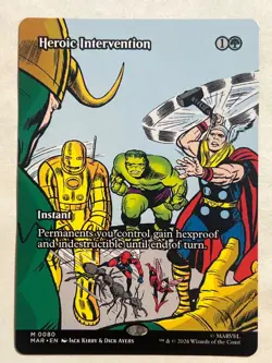 MTG - Heroic Intervention (0080) (Borderless) - MAR - Mythic - NM - Magic the Ga - Image 1