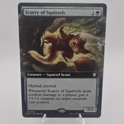Scurry of Squirrels (Extended Art) 66 Regular Bloomburrow Magic The Gathering NM - Image 1