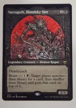 Varragoth Bloodsky Sire Showcase MTG KHM 309 Rare NM Black Tutor Commander - Image 1
