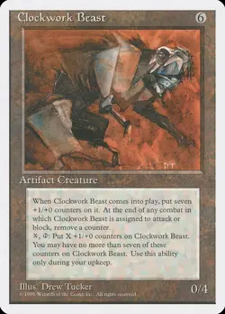 Clockwork Beast | #307 | 4ED | MTG | Regular | MP - Image 1