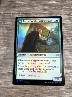 MTG Hermit of the Natterknolls Foil #209 NM Shadows over Innistrad Uncommon - Image 1