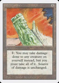 MTG - Jade Monolith - Revised - Magic the Gathering - Image 1