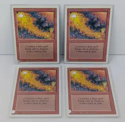 Red Elemental Blast Lot of 4 - Magic The Gathering MTG - Revised! - Image 1