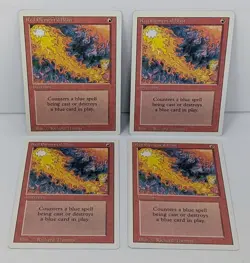 Red Elemental Blast Lot of 4 - Magic The Gathering MTG - Revised! - Image 2