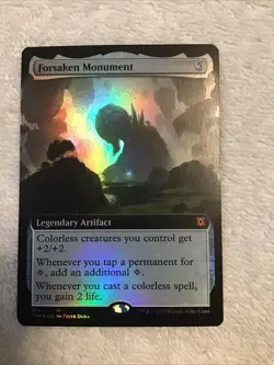 magic the gathering - Forsaken Monument - Extended Art - Zendikar Rising M 374 - Image 1