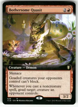 Bothersome Quasit (Extended Art) 628 Battle for Baldur's Gate MTG NM - Image 1