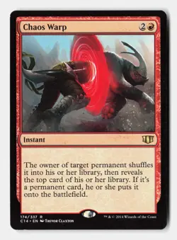 Chaos Warp 174 Rare Commander 2014 Magic: The Gathering Near Mint - Image 1