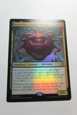 MTG Karazikar the Eye Tyrant x1-Foil -Forgotten Realms Commander-Lightly Played - Image 1