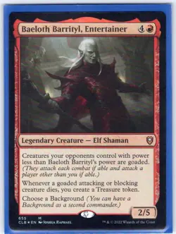 Baeloth Barrityl, Entertainer 655 Battle for Baldur's Gate MTG Foil NM/M - Image 1