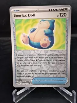 Snorlax Doll 175/182 Paradox Rift Reverse Holo Pokemon Card NM - Image 1