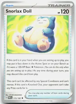 Snorlax Doll 175/182 Uncommon Paradox Rift Pokemon Near Mint - Image 1